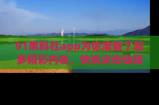 91黑料社app为你准备了超多精彩内容，快来点击链接一起探秘吧！