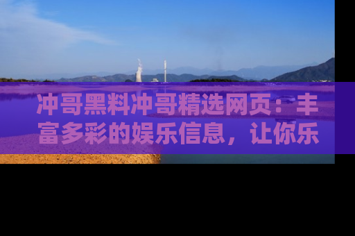 冲哥黑料冲哥精选网页：丰富多彩的娱乐信息，让你乐不停息