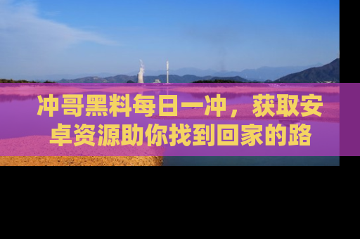 冲哥黑料每日一冲，获取安卓资源助你找到回家的路