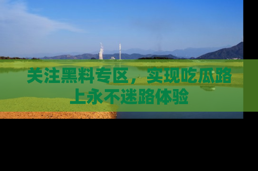 关注黑料专区，实现吃瓜路上永不迷路体验
