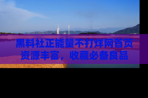 黑料社正能量不打烊网首页资源丰富，收藏必备良品