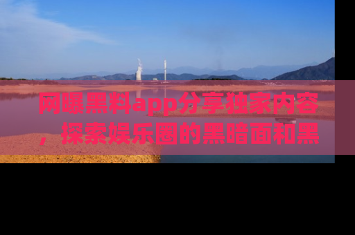 网曝黑料app分享独家内容,探索娱乐圈的黑暗面和黑料