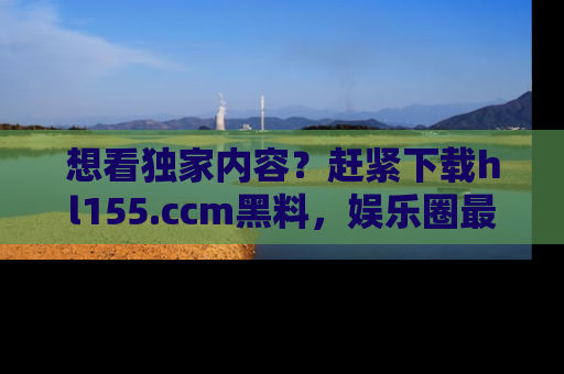想看独家内容?赶紧下载hl155.ccm黑料,娱乐圈最劲爆的新闻一手掌握!