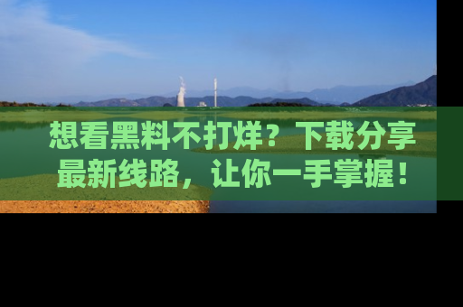 想看黑料不打烊?下载分享最新线路,让你一手掌握!